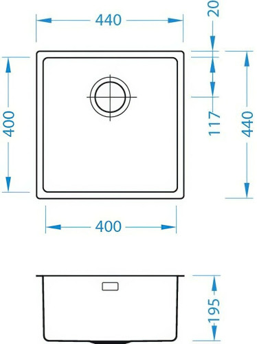 Кухонная мойка Alveus Kombino 30 SAT-90 1100235