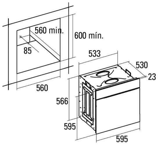 Электрический духовой шкаф Cata SE 7105 WH