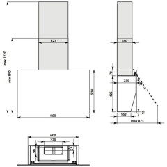 Кухонная вытяжка Falmec COVER TERRACOTTA 85