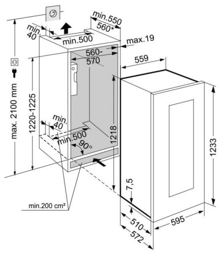 Винный шкаф Liebherr EWTgb 2383 22 001