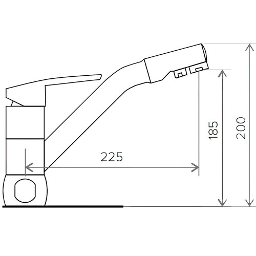 Смеситель для кухни Tolero ДУО R0204/817 коричневый
