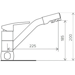 Смеситель для кухни Tolero ДУО R0204/817 коричневый