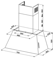Кухонная вытяжка Faber Chloe EV8P DG Matt A70