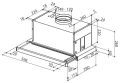 Встраиваемая вытяжка Faber Maxima EV8 AM/X A60