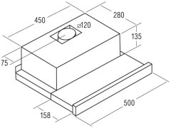 Встраиваемая вытяжка Cata TF 5250 IX