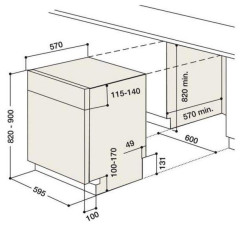 Посудомоечная машина Hotpoint-Ariston HIC 3B+26