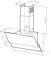 Кухонная вытяжка Lex Mera 600 белый