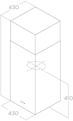 Кухонная вытяжка Elica KUADRA ISLAND IX A 4343