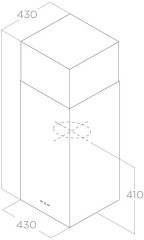 Кухонная вытяжка Elica KUADRA ISLAND IX A 4343