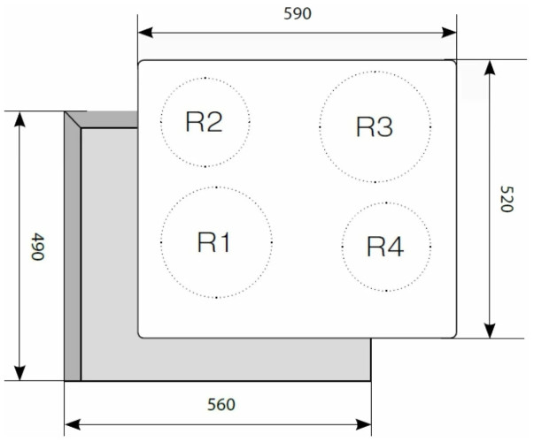 Электрическая варочная панель Lex EVH 640 WH