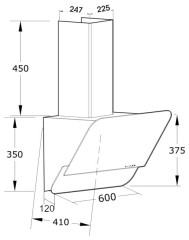 Кухонная вытяжка Korting KHC 66035 GN