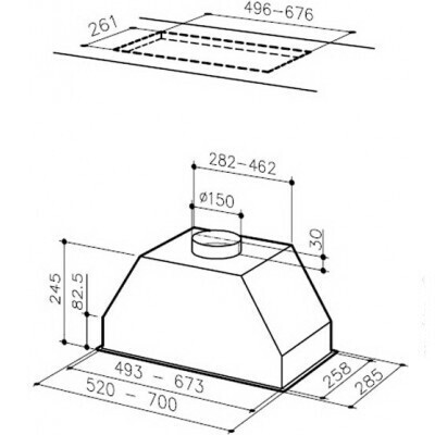 Встраиваемая вытяжка Best P 560 WH