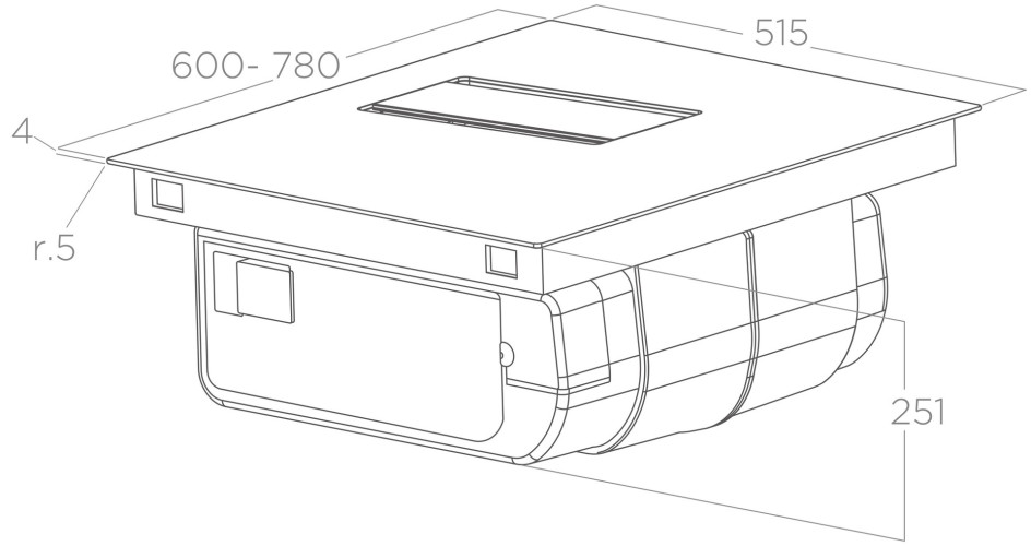 Индукционная варочная панель Elica NIKOLATESLA ALPHA B BL/A/60