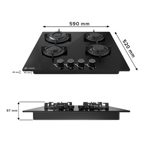 Газовая варочная панель Libhof IS-604B