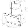 Кухонная вытяжка Krona Angelica 600 white sensor