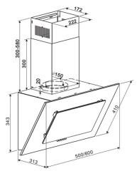 Кухонная вытяжка Maunfeld Tower 60 черный