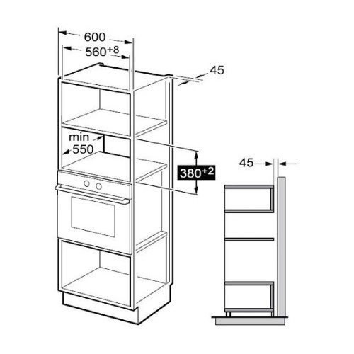 Встраиваемая микроволновая печь DeLonghi DMO 25NB ROMA
