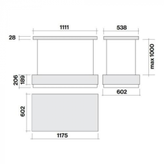 Островная вытяжка Falmec LEVANTE IS.120 VETRO GRAPHITE CLVI20.E0P7 ZZZ7461F