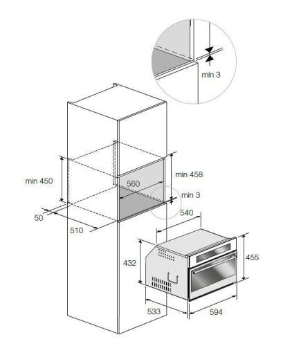 Электрический духовой шкаф Fulgor Milano FCO 4512 TM WH