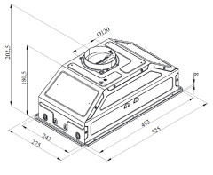 Встраиваемая вытяжка Monsher INHIT 60 X