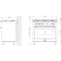 Электрическая плита Lofra RNMD 96 MFTE/5i черный антрацит