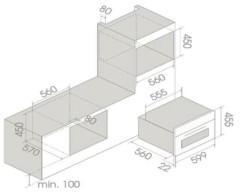 Электрический духовой шкаф Elica VIRTUS COMBI STEAM MW 645 TFT BL