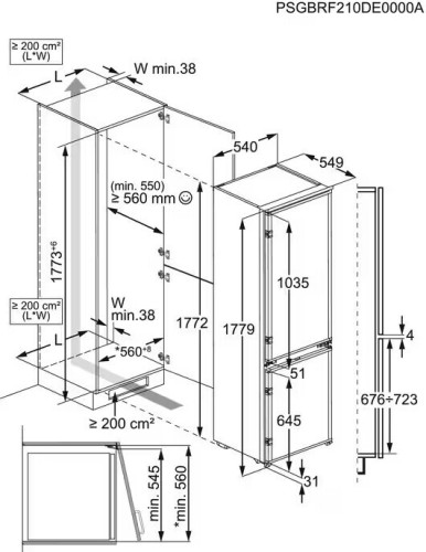 Встраиваемый холодильник Electrolux LNS5LE18S