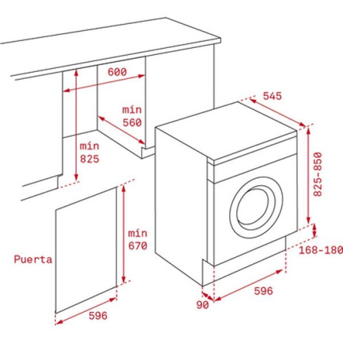 Встраиваемая стиральная машина Teka LSI5 1481