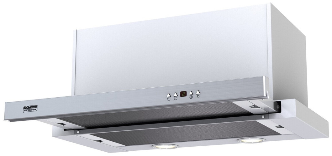 Встраиваемая вытяжка Krona Kamilla Power 3Р 600 цвет корпуса INOX цвет окантовки панели серебристый
