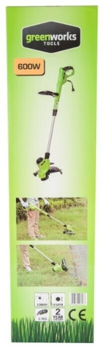 Триммер электрический greenworks 2103707 650W, 33 см