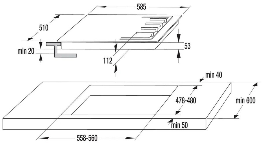 Газовая варочная панель Gorenje GTW 642 SYB