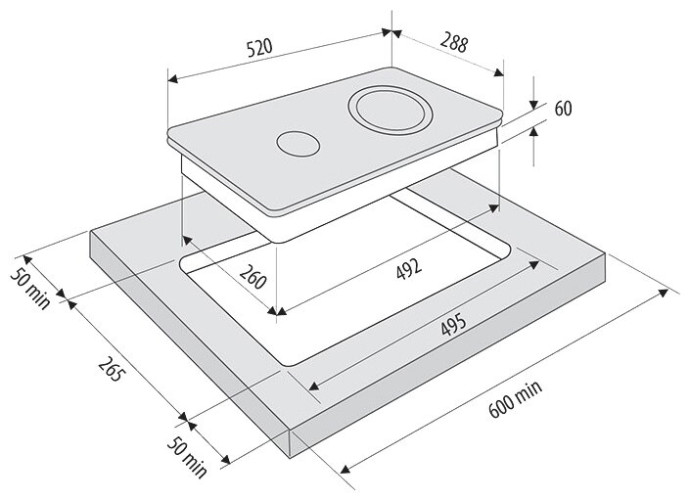 Электрическая варочная панель Krona ORSA 30 BL