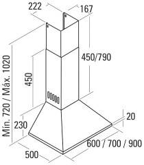 Кухонная вытяжка Exiteq Rosix 60
