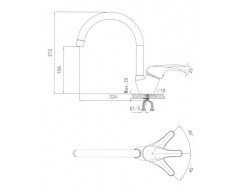Смеситель для кухни Granula GR-1024 графит