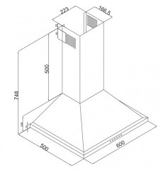 Кухонная вытяжка Hansa OKS 613 RWH
