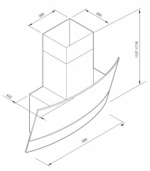 Кухонная вытяжка Graude DH 60.2 GWE