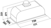 Встраиваемая вытяжка Falmec Gruppo Incasso Plus 70 WH