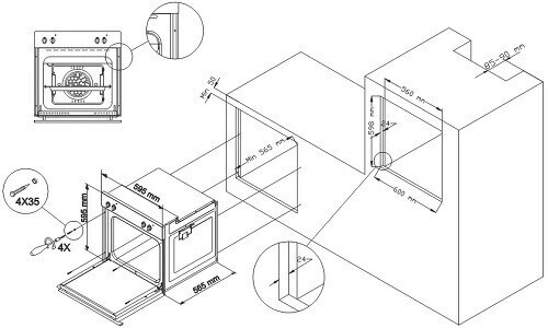 Электрический духовой шкаф Simfer B6EV68011