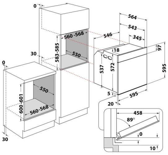 Электрический духовой шкаф Whirlpool OAKZ9 7921 CS NB