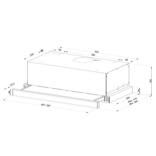 Встраиваемая вытяжка Kuppersberg Slimlux 60 BX