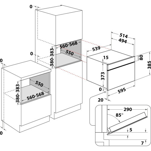 Встраиваемая микроволновая печь Hotpoint-Ariston MD 764 DS