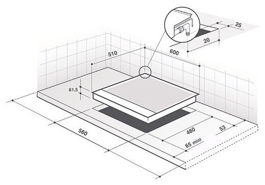Газовая варочная панель De Dietrich DPE 7620 XF