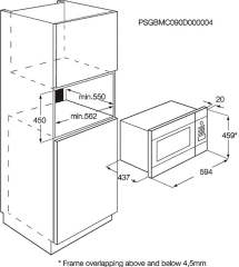 Встраиваемая микроволновая печь Aeg MCD 2664 EМ
