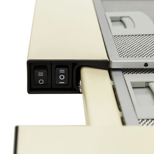 Встраиваемая вытяжка KRONA KAMILLA slim 600 ivory 1 мотор