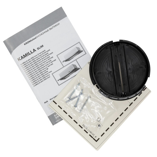 Встраиваемая вытяжка KRONA KAMILLA slim 600 ivory 1 мотор