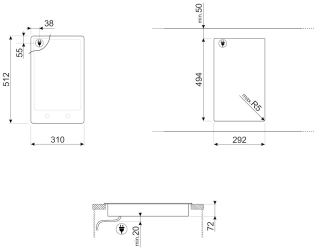 Электрическая варочная панель Smeg PGF32C