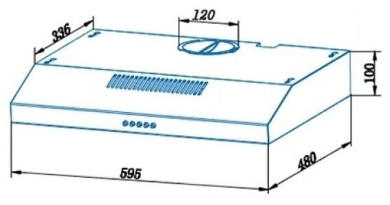 Кухонная вытяжка Cata C1 T 600 X