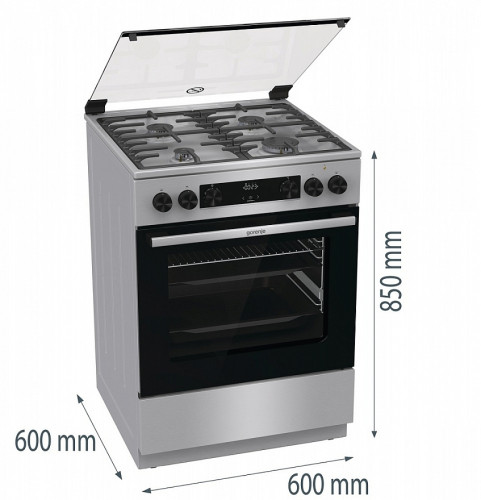 Комбинированная плита Gorenje GKS6C72XF