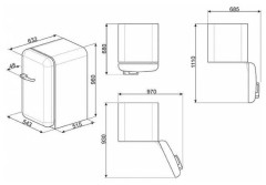 Холодильник Smeg FAB10LRD2