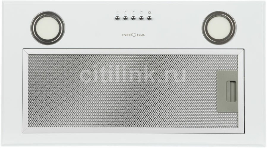 Встраиваемая вытяжка Krona Liusa 600 Glass White PB